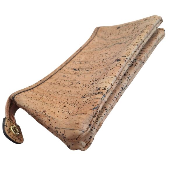 Queork Natural Cork Zip Wallet Clutch Bag Sustainable Antimicrobial NOLA - Picture 9 of 16